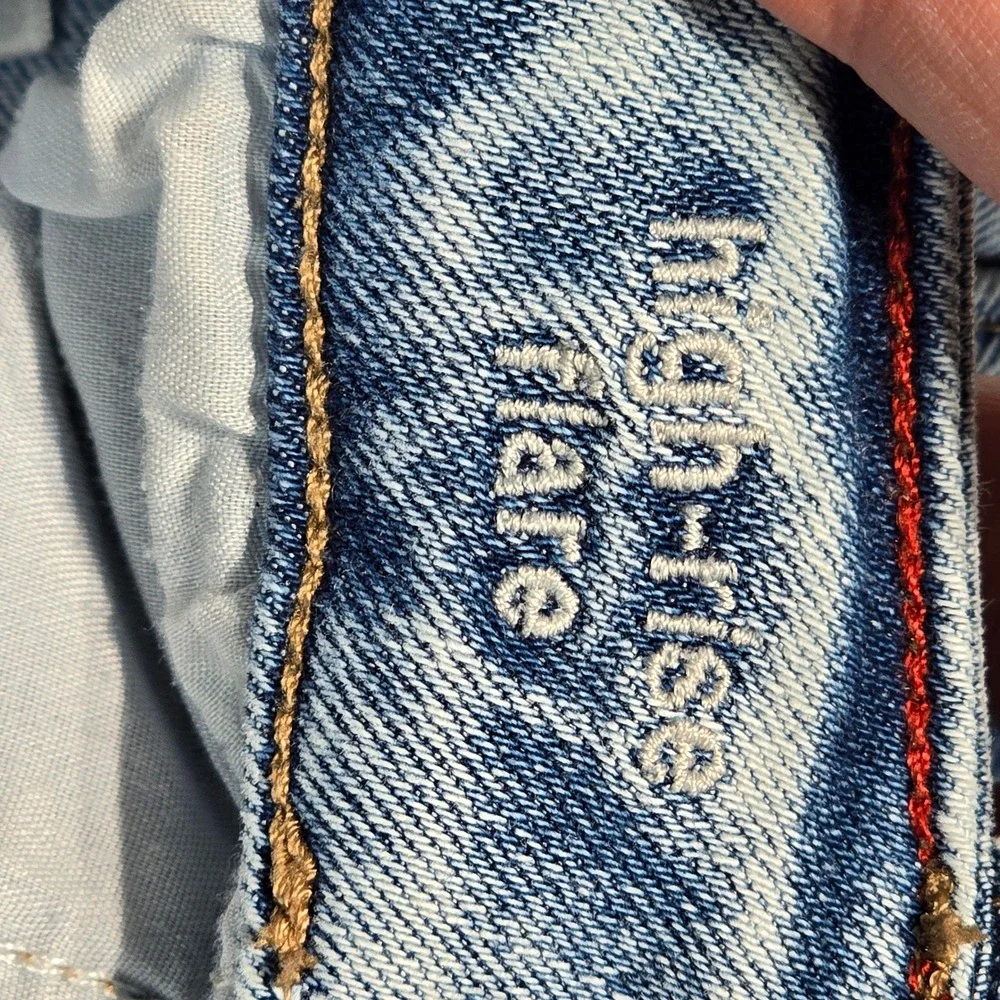 Edgely High Rise Flare‎ Jeans Light Wash Acid Denim Size 12 Short 751408